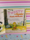 Vintage 1970 Tweety & Sylvester: Picnic Problems Whitman Tell-a-Tale Miniature Hardcover