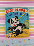 Vintage 1952 Andy Panda Goes Fishing Whitman Miniature Hardcover