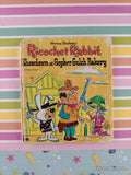 Vintage 1964 Ricohet Rabbit: Showdown at Gopher Gulch Bakery Whitman Tell-a-Tale Miniature Hardcover