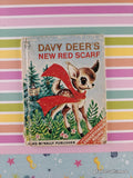 Vintage 1966 Davy Deer's New Red Scarf Rand McNally Miniature Hardcover