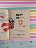 Vintage 1966 Davy Deer's New Red Scarf Rand McNally Miniature Hardcover