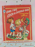 Vintage 1950 One, Two, Cock-a-Doodle-Doo Rand McNally Elf Book Hardcover