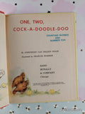Vintage 1950 One, Two, Cock-a-Doodle-Doo Rand McNally Elf Book Hardcover