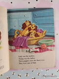 Vintage 1957 1st Printing Disney's Scamp Little Golden Book Hardcover