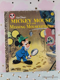 Vintage 1978 4th Printing Disney's Mickey Mouse & the Missing Mouseketeers Little Golden Book Hardcover