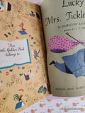 Vintage 1951 1st Printing Lucky Mrs. Ticklefeather Little Golden Book Hardcover