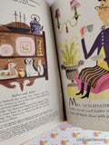 Vintage 1951 1st Printing Lucky Mrs. Ticklefeather Little Golden Book Hardcover