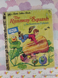 Vintage 1976 The Runaway Squash: An American Folktale Little Golden Book Hardcover