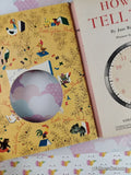 Vintage 1957 1st Printing How to Tell Time Little Golden Book Hardcover