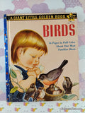 Vintage 1958 1st Printing Birds Giant Little Golden Book Hardcover