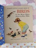 Vintage 1958 1st Printing Birds Giant Little Golden Book Hardcover