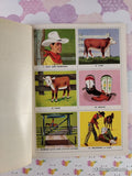 Vintage 1957 1st Printing Cowboy Stamps Little Golden Activity Book Hardcover *w/Stamps*