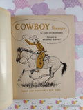 Vintage 1957 1st Printing Cowboy Stamps Little Golden Activity Book Hardcover *w/Stamps*