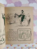 Vintage 1957 1st Printing Cowboy Stamps Little Golden Activity Book Hardcover *w/Stamps*