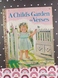 Vintage 1957 1st Printing A Child's Garden of Verses Little Golden Book Hardcover