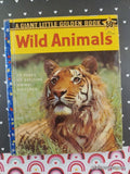 Vintage 1958 1st Printing Wild Animals Giant Little Golden Book Hardcover