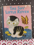 Vintage 1946 1st Printing The Shy Little Kitten Little Golden Book (Blue Spine) Hardcover