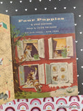 Vintage 1960 1st Printing Four Puppies Little Golden Book Hardcover