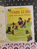 Vintage Disney's Snow White & the Seven Dwarfs Little Golden Book Hardcover