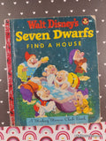 Vintage 1952 1st Printing Disney's Seven Dwarfs Find a House Mickey Mouse Club Book Hardcover