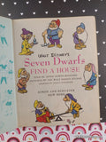 Vintage 1952 1st Printing Disney's Seven Dwarfs Find a House Mickey Mouse Club Book Hardcover