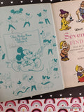 Vintage 1952 1st Printing Disney's Seven Dwarfs Find a House Mickey Mouse Club Book Hardcover