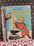 Vintage 1963 1st Printing Disney's The Sword in the Stone Little Golden Book Hardcover