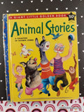 Vintage 1957 1st Printing Animal Stories Giant Little Golden Book Hardcover