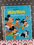 Vintage 1978 6th Printing Disney's Mickey Mouse: The Kitten-Sitters Little Golden Book Hardcover