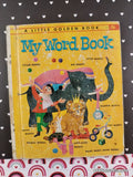 Vintage 1963 1st Printing My Word Book Little Golden Book Hardcover