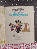 Vintage 1972 2nd Printing Walt Disney World: Surprise for Mickey Mouse Little Golden Book Hardcover