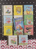Vintage Set/12 Super Miniature Teeny Tiny Little Little Golden Book Hardcovers