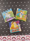Vintage 1996 Fairy Tale Goodtimes Super Miniature Teeny Tiny Tale Board Book Hardcovers Set/3