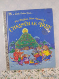 Vintage 1985 1st Printing The Biggest, Most Beautiful Christmas Tree Little Golden Book Hardcover