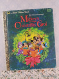 Vintage 1991 Mickey's Christmas Carol Little Golden Book Hardcover