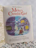 Vintage 1991 Mickey's Christmas Carol Little Golden Book Hardcover