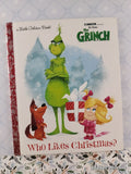 2018 1st Printing Dr. Seuss' The Grinch: Who Likes Christmas? Little Golden Book Hardcover, Like New