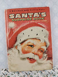 Vintage 1966 Santa's Surprise Book Whitman BIG Tell-a-Tale Hardcover