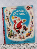 Vintage 1950 1st Printing Disney's Santa's Toy Shop Mickey Mouse Club Hardcover