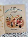 Vintage 1950 1st Printing Disney's Santa's Toy Shop Mickey Mouse Club Hardcover