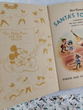Vintage 1950 1st Printing Disney's Santa's Toy Shop Mickey Mouse Club Hardcover