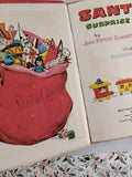 Vintage 1966 Santa's Surprise Book Whitman BIG Tell-a-Tale Hardcover