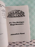 Vintage 2001 The Michigan Mega-Monsters #1 American Chillers Softcover, Like New *Signed*