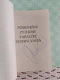 Vintage 2003 Poisonous Pythons Paralyze Pennsylvania #11 American Chillers Softcover, Like New *Signed*