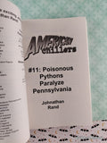 Vintage 2003 Poisonous Pythons Paralyze Pennsylvania #11 American Chillers Softcover, Like New *Signed*