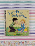 Vintage 1981 1st Printing Let's Play Peek-a-Boo First Little Golden Book Miniature Hardcover