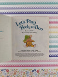 Vintage 1981 1st Printing Let's Play Peek-a-Boo First Little Golden Book Miniature Hardcover