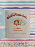 Vintage 1959 A Child's Ten Commandments Whitman Tell-a-Tale Miniature Hardcover