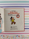 Vintage 1977 Disney's Mickey Mouse & the Mousketeers: The Animal Guessing-Game Book Whitman Tell-a-Tale Miniature Hardcover