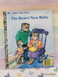 Vintage 1988 The Bears' New Baby Little Golden Book Hardcover